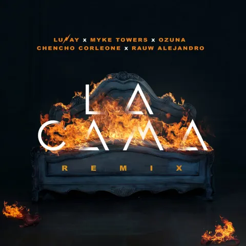 Lunay, Myke Towers, & Ozuna featuring Chencho Corleone & Rauw Alejandro — La Cama (Remix) cover artwork