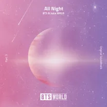 BTS & Juice WRLD — All Night cover artwork