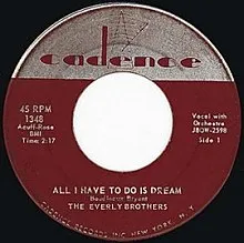 The Everly Brothers – All I Have to Do Is Dream song cover artwork