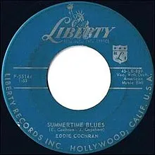 Eddie Cochran — Summertime Blues cover artwork