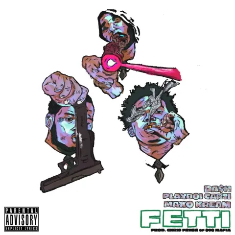 Playboi Carti featuring Da$h & Maxo Kream — Fetti cover artwork
