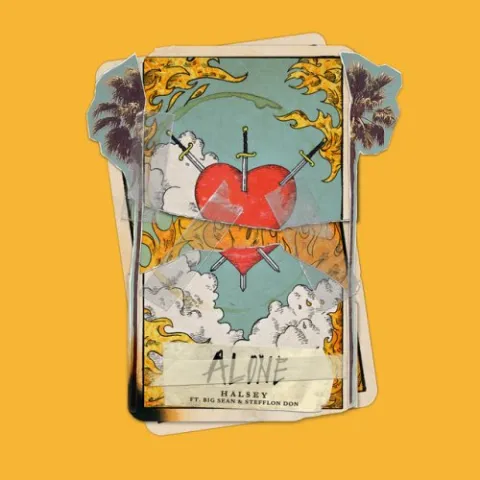 Halsey ft. featuring Big Sean & Stefflon Don Alone cover artwork