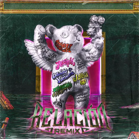 Sech & Daddy Yankee featuring J Balvin, ROSALÍA, & Farruko — Relación - Remix cover artwork