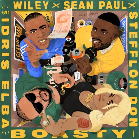 Wiley, Sean Paul, & Stefflon Don featuring Idris Elba — Boasty cover artwork
