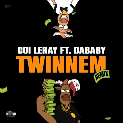 Coi Leray featuring DaBaby — TWINNEM (Remix) cover artwork