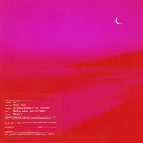 LANY — Malibu Nights cover artwork