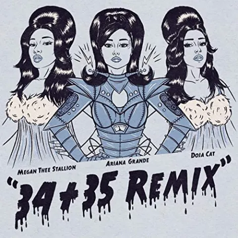 Ariana Grande featuring Doja Cat & Megan Thee Stallion — 34+35 Remix cover artwork