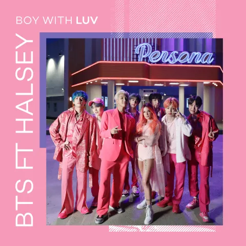 BTS featuring Halsey — Boy With Luv cover artwork