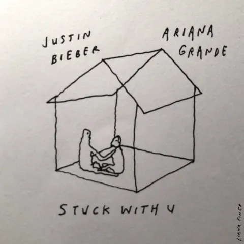 Ariana Grande & Justin Bieber Stuck with U cover artwork