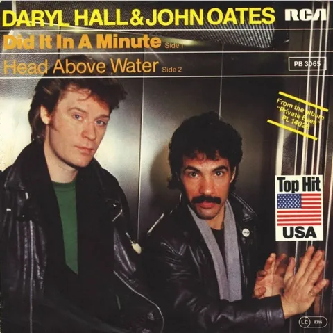 Daryl Hall and John Oates — Did It in a Minute cover artwork