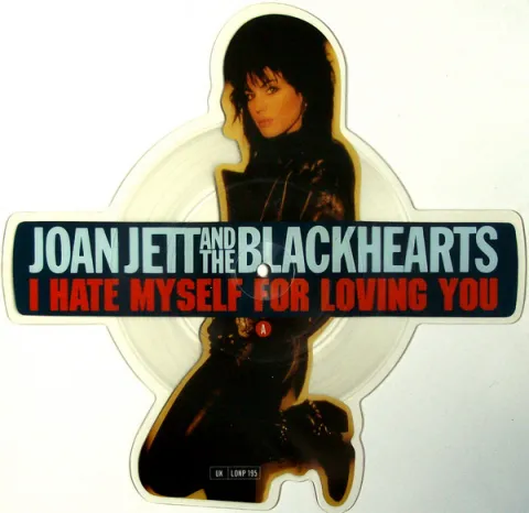 Joan Jett &amp; The Blackhearts — I Hate Myself For Loving You cover artwork