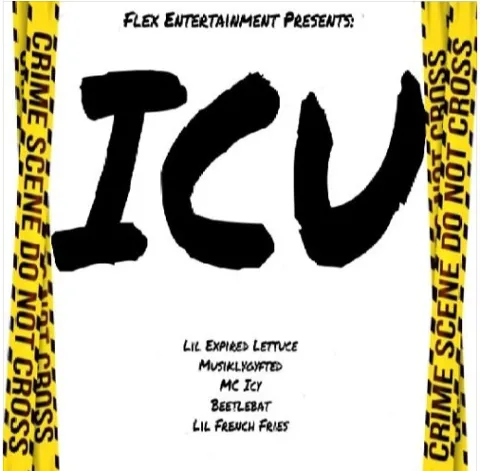 Lil Expired Lettuce, hategyft, & Yung Garfield featuring beetlebat, MC Icy, Voda Wake, Lil Toy Yoda, E.M.B.E.E., & JJ Loves Some Gru — ICU (Remix) cover artwork