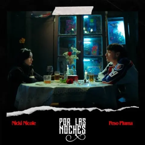 Peso Pluma featuring Nicki Nicole — Por Las Noches (Remix) cover artwork