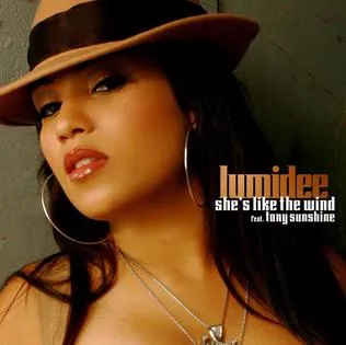 Lumidee featuring Tony Sunshine — She&#039;s Like the Wind cover artwork