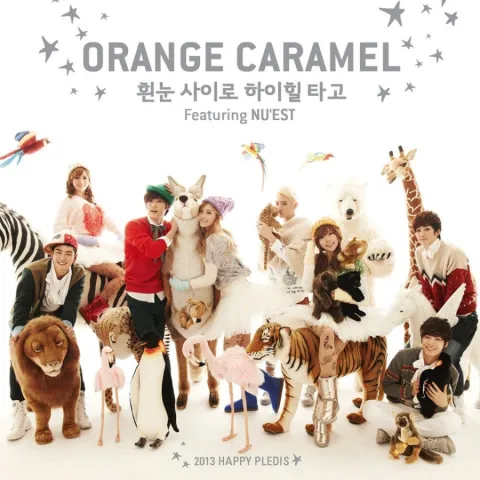 Orange Caramel featuring NU&#039;EST — Dashing Through the Snow in High Heels cover artwork
