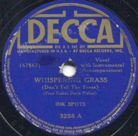 The Ink Spots — Whispering Grass (Don&#039;t Tell The Trees) cover artwork