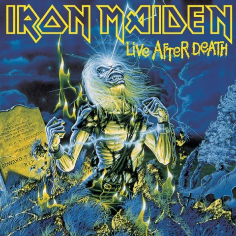 Iron Maiden Live After Death cover artwork
