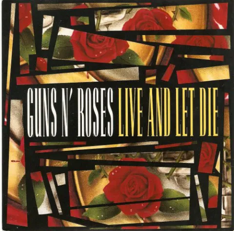 Guns N&#039; Roses — Live and Let Die cover artwork
