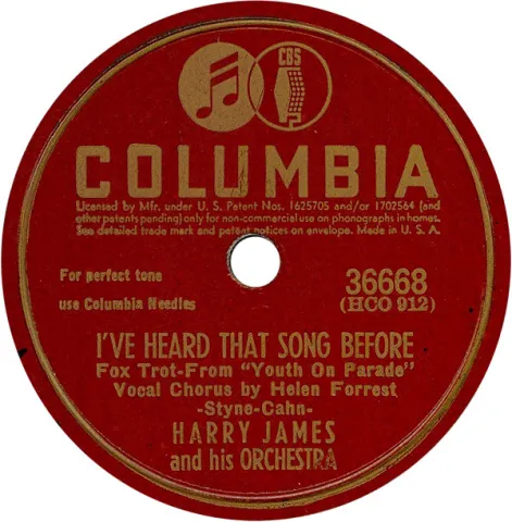 Harry James & Helen Forrest — I&#039;ve Heard That Song Before cover artwork