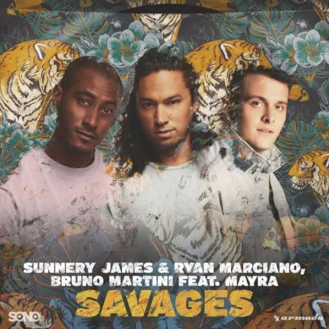 Sunnery James &amp; Ryan Marciano & Bruno Martini featuring MayRa — Savages cover artwork