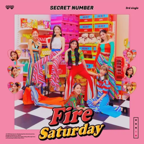 SECRET NUMBER Fire Saturday (Areia Remix) cover artwork