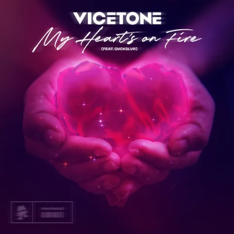 Vicetone featuring Qvckslvr — My Heart&#039;s On Fire cover artwork