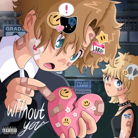 The Kid LAROI featuring Miley Cyrus — Without You cover artwork