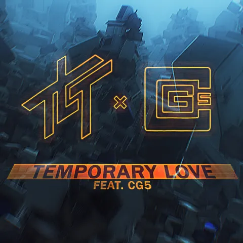 The Living Tombstone featuring CG5 — Temporary Love cover artwork