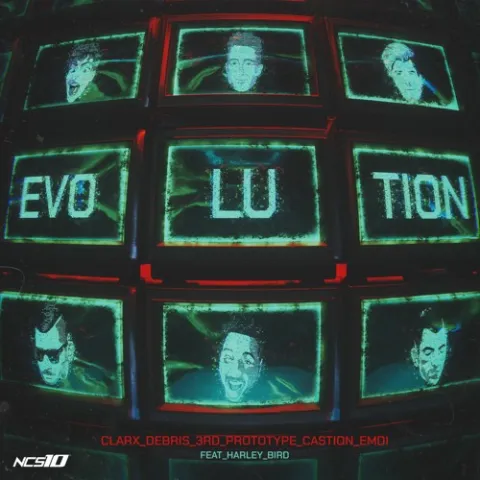 Clarx, Debris, 3rd Prototype, Castion, & EMDI featuring Harley Bird — Evolution cover artwork