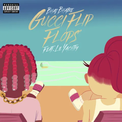 Bhad Bhabie featuring Lil Yachty — Gucci Flip Flops cover artwork