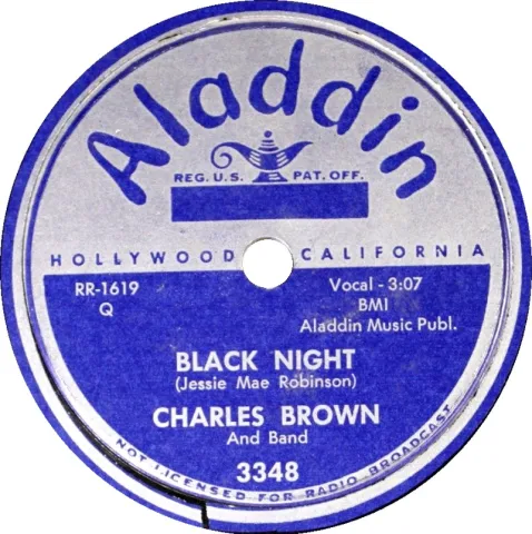 Charles Brown — Black Night cover artwork