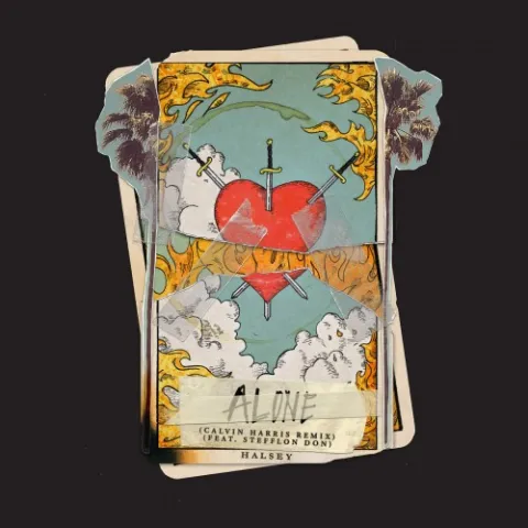 Halsey ft. featuring Stefflon Don Alone (Calvin Harris Remix) cover artwork