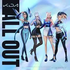 K/DA ALL OUT cover artwork