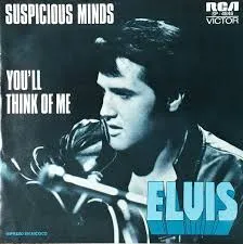 Elvis Presley Suspicious Minds cover artwork