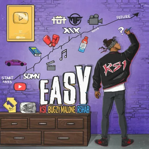 KSI ft. featuring Bugzy Malone &amp; R3HAB(11183) Easy cover artwork