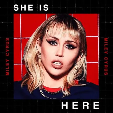Miley Cyrus SHE IS HERE cover artwork