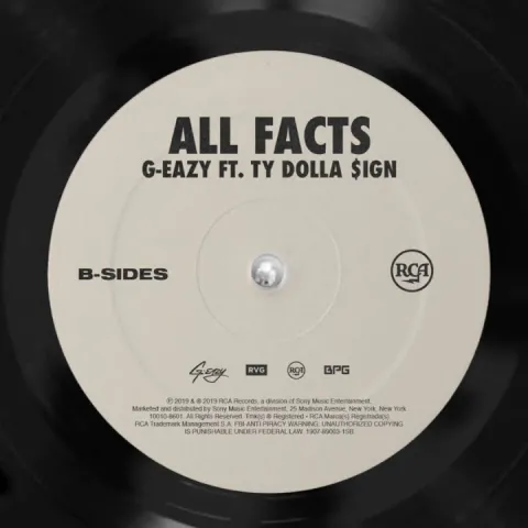 G-Eazy featuring Ty Dolla $ign — All Facts cover artwork