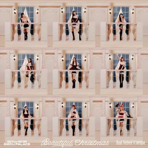 Red Velvet & aespa — Beautiful Christmas cover artwork