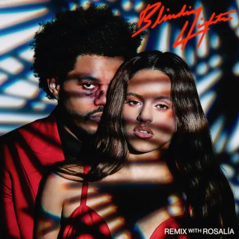 The Weeknd & ROSALÍA — Blinding Lights (Remix) cover artwork